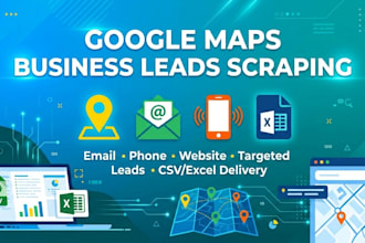 scrape google maps business leads with email phone website and address