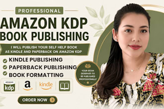publish your self help book, as kindle and paperback on amazon kdp platform