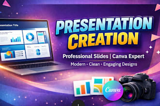 design professional canva presentations and slides