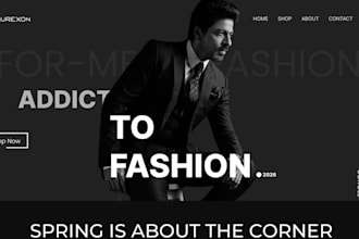 design a modern fashion brand website