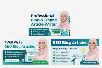 write SEO blog articles and website content