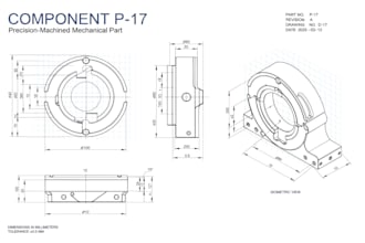 create technical drawing, 2d cad drawing, line drawing, and manufacturing drawin