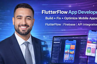build flutterflow app, flutterflow mobile app, expert flutterflow developer