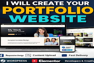 create a responsive portfolio website
