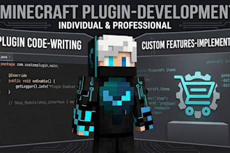 program your custom minecraft plugin for servers
