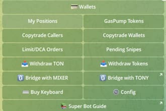 build telegram wallet bot, telegram delivery bot, alert bot, ecommerce bot