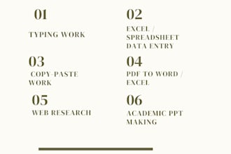 fast and accurate data entry in excel and word