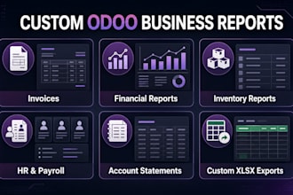 create custom odoo qweb PDF and xlsx reports