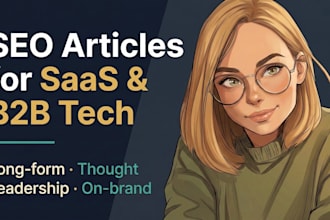 write SEO blog articles for saas and b2b tech companies