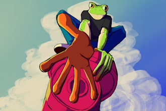 make any cartoon illustration you want