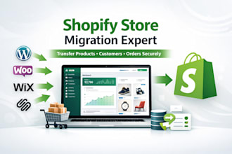 migrate website to shopify and transfer products customers and orders