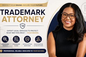 be US and non US licensed trademark registration attorney for your brand
