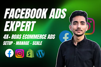 be your facebook ads campaign specialist, meta ads expert