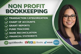 do nonprofit charity bookkeeping in quickbooks, xero and aplos