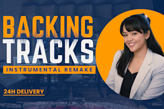 remake instrumental, backing track, or remake of any song