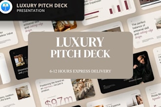 design luxury pitch deck high end investors premium brand deals elite investors