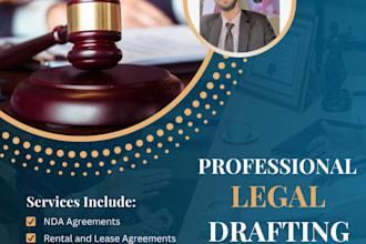 professional draft contracts,rental agreements, legal notices and ndas