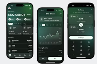 crypto wallet app fintech app android banking app mobile app development ios app