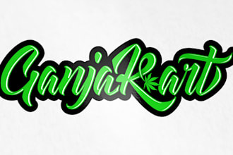 design a modern weed logo