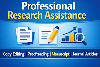 be your  virtual assistant, academic research data entry