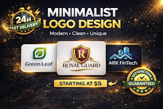 design modern minimalist logo for your business