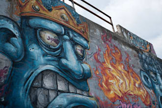 create custom graffiti art designs murals and wall arts