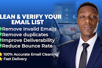clean and verify your email list to improve deliverability