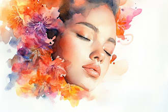 design a watercolor illustration
