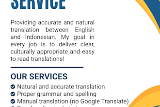 translate indonesian to english manually