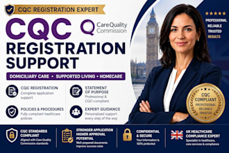 help with cqc registration for domiciliary care and supported living