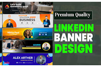 design facebook, youtube, linkedin, and twitter banners