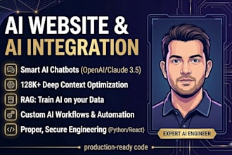 build an ai powered website with custom API integrations