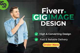 design clickable fiverr gig image and gig cover picture