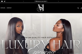 hair extension shopify store hair store beauty website hair extension website