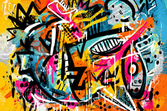 create graffiti text for t shirt or brand