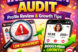 do an instagram profile audit and give growth tips