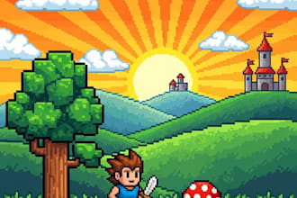 create real retro pixel art