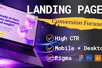 design figma landing page webseit