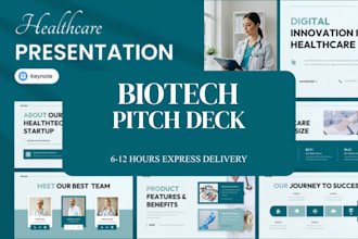 biotech pitch deck investor pitch deck  clinical healthtech startup pitch deck