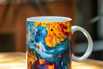 do custom typography coffee mug design or coffee mug design