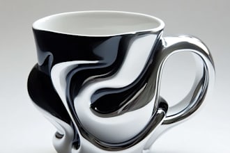 draw coffee mug design, custom mug design