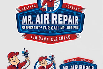 create a plumbing, drainage, and heating logo design