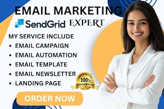 setup sendgrid automation sendgrid campaigns newsletter template landing page