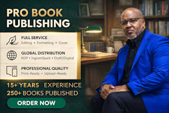 publish your book with a complete editing formatting cover and distribution pack