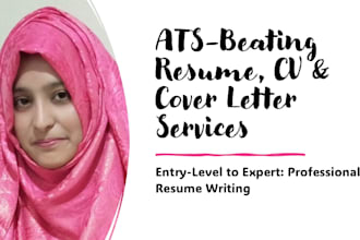 write the perfect resume, CV, cover letter and optimize linkedin