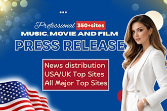 do music press release UK, film PR distribution USA press release sites