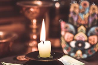 cast a white magic spell to give you blessings