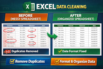 clean, merge and split excel data professionally
