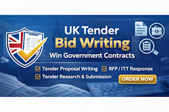 government, public sector bid writing UK tender proposal expert tender research