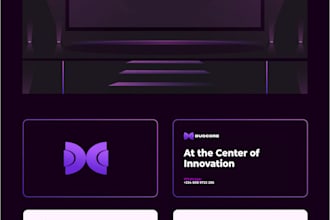 design a modern tech logo and branding identity